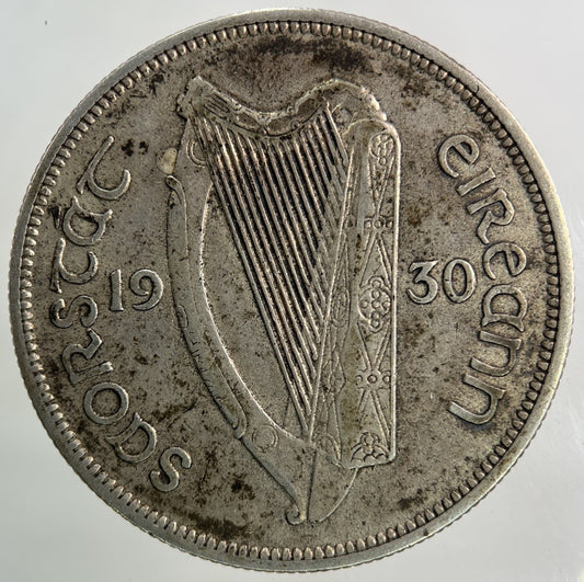1930 Irish Half - Crown Silver Coin | Very High Grade