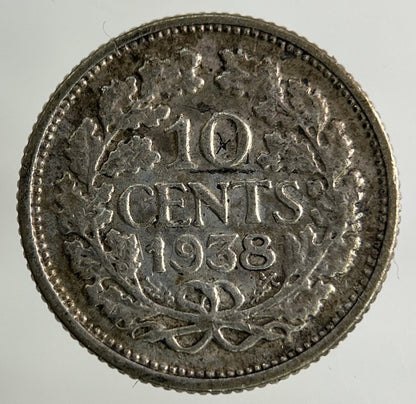 1938 Netherlands 10 Cents Silver Coin | Collectable Grade
