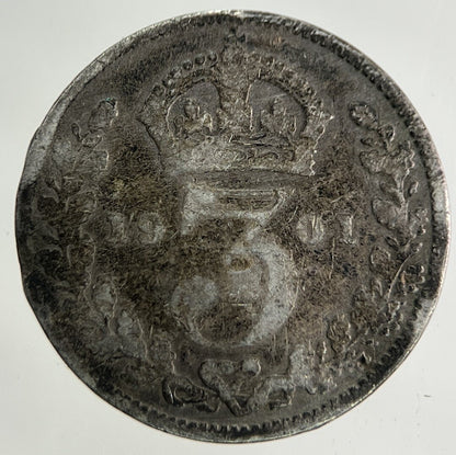 1901 Victoria Threepence Silver Coin | Collectable Grade