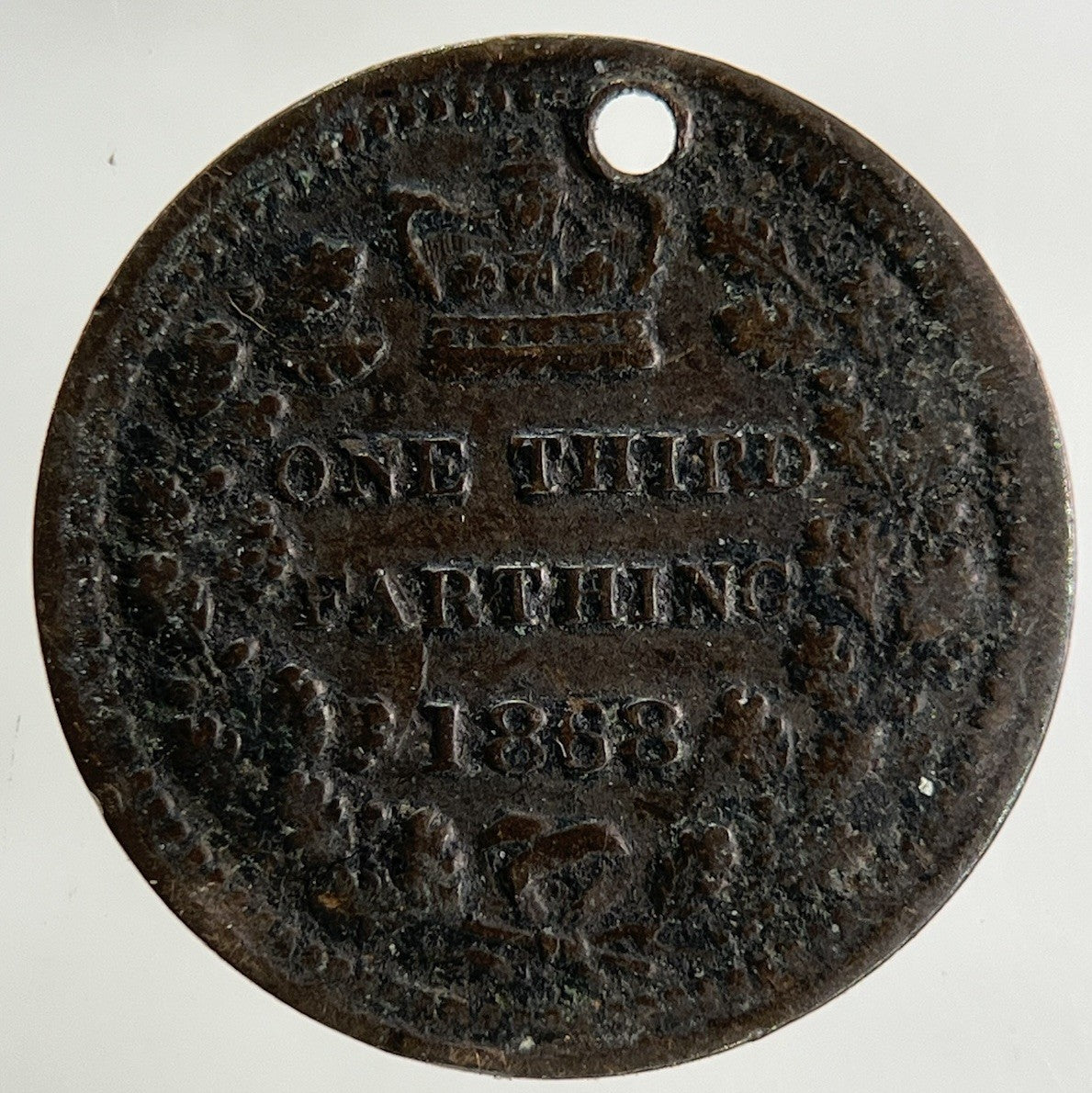 1868 Victoria One Third 1/3 Farthing Coin | Fine Collectable Grade