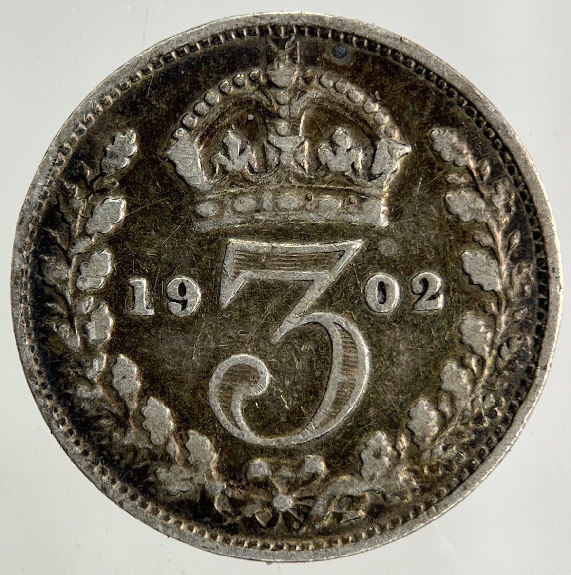 1902 Edward VII Threepence Silver Coin | Fine Collectable Grade