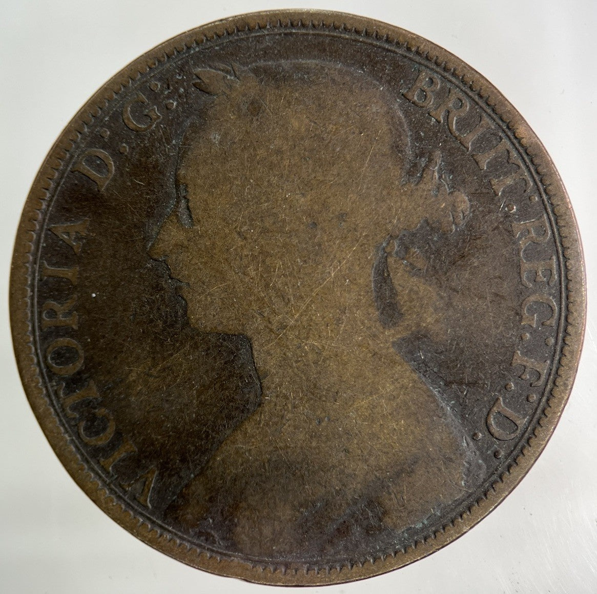 1893 Victoria One Penny Coin | Collectable Grade