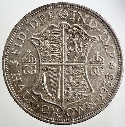 1935 George V Half - Crown Silver Coin | Very High Grade