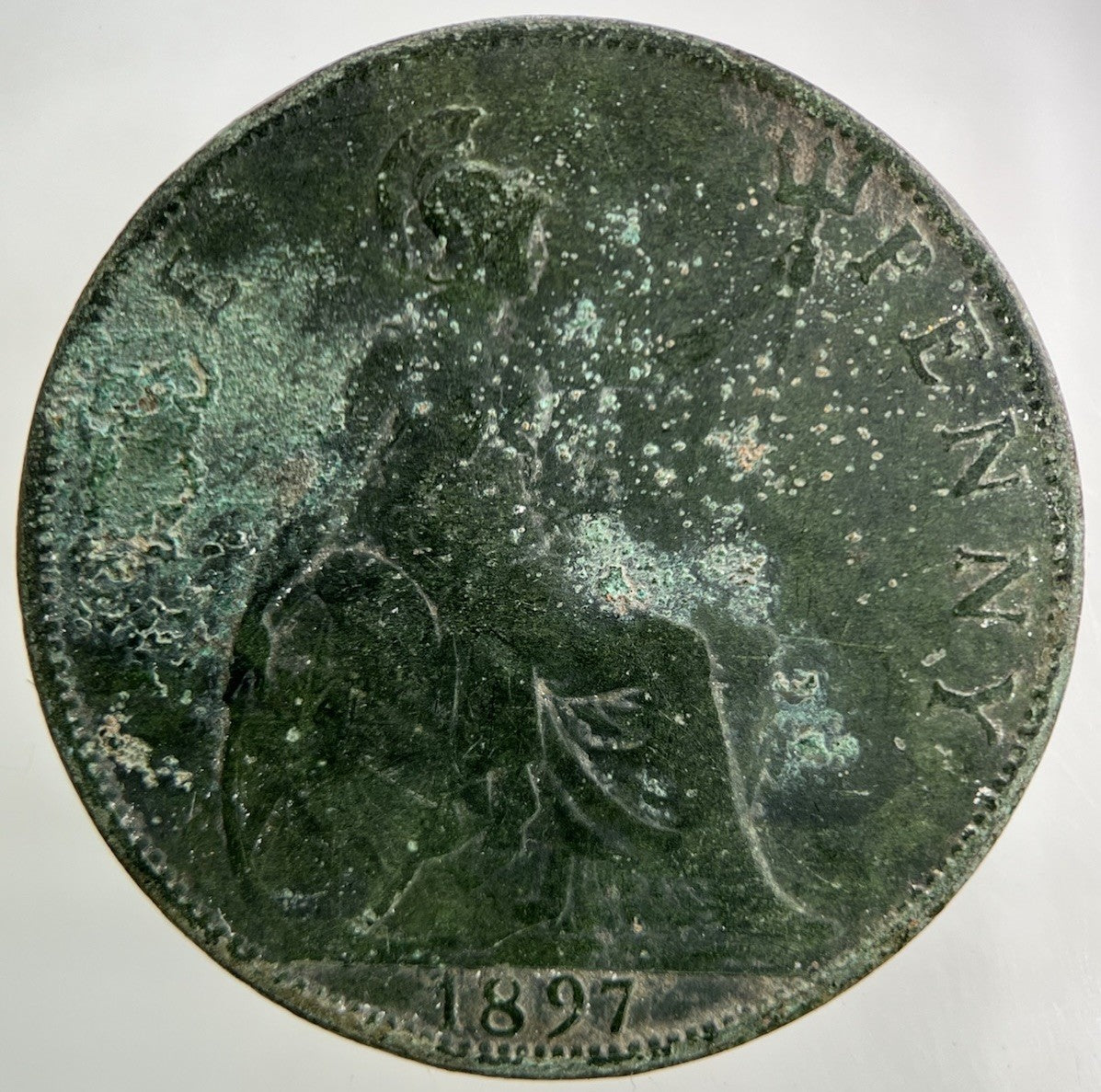 1897 Victoria One Penny Coin | Collectable Grade