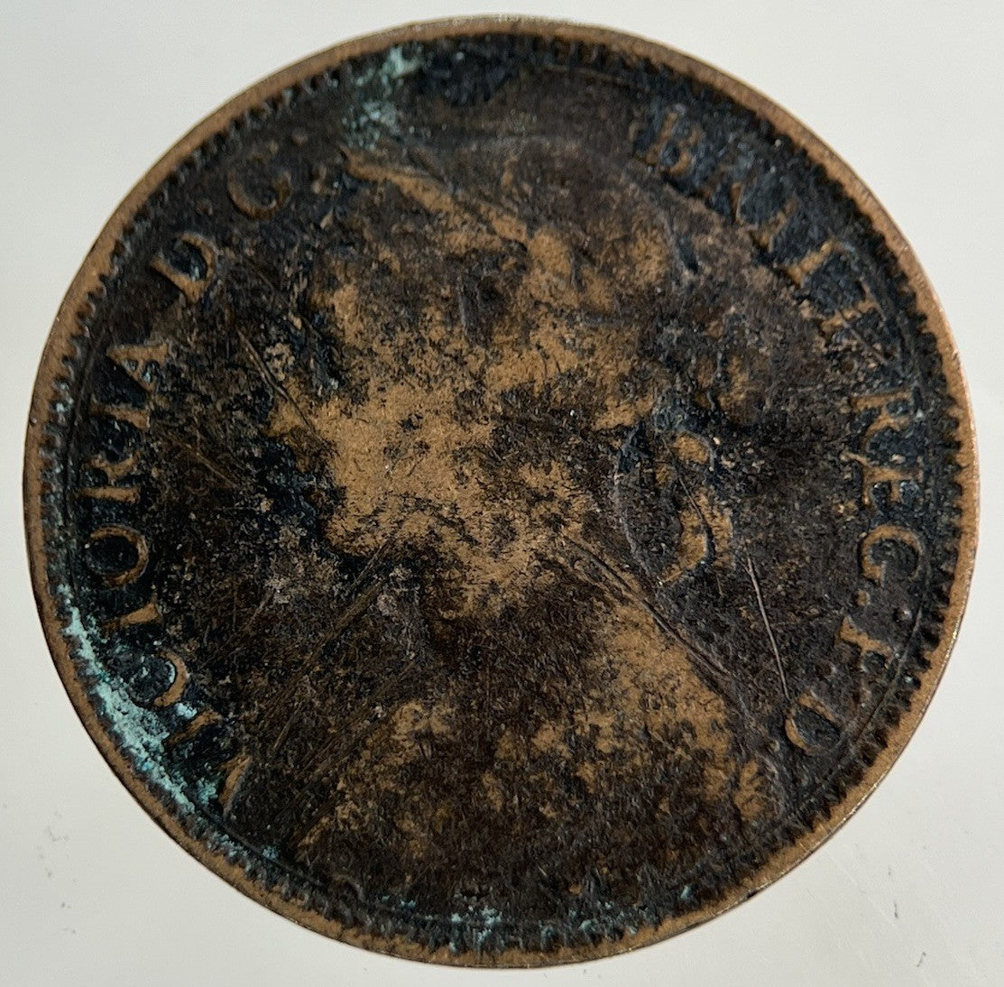 1893 Victoria Farthing Coin | Fair Grade