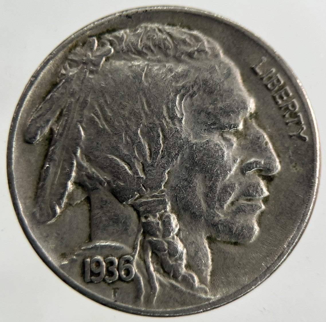 1936 US USA Buffalo Nickel 5 Cents Coin | Very High Grade