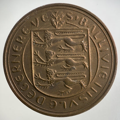 1959 Guernsey 8 Doubles Coin | Fine Collectable Grade