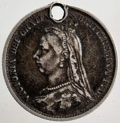 1887 Victoria Sixpence Silver Coin | Very High Grade | a5353