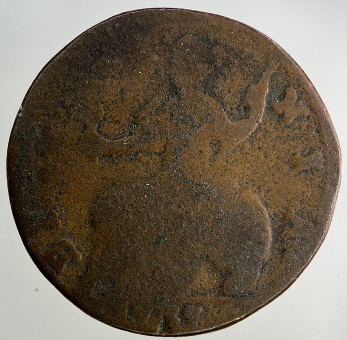 1737 George II 2nd Half - Penny Coin | Collectable Grade