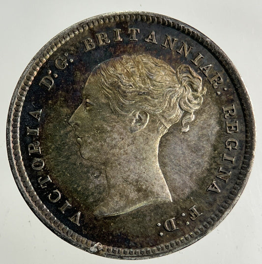 1871 Proof Victoria Maundy Four - Pence Silver Coin | Very Fine Grade