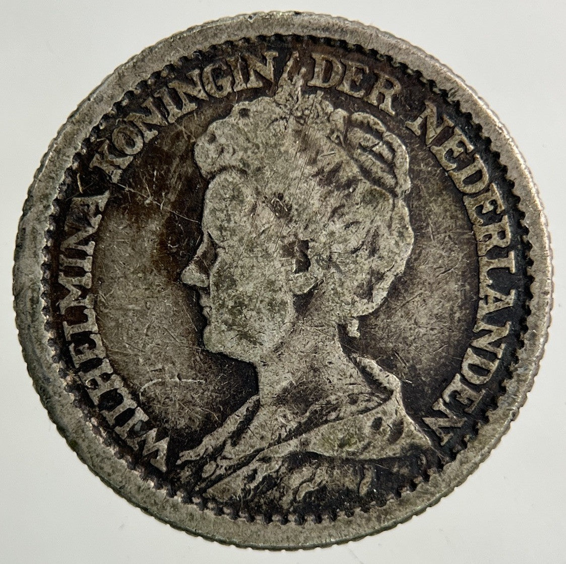1916 Netherlands 25 Cents Silver Coin | Collectable Grade