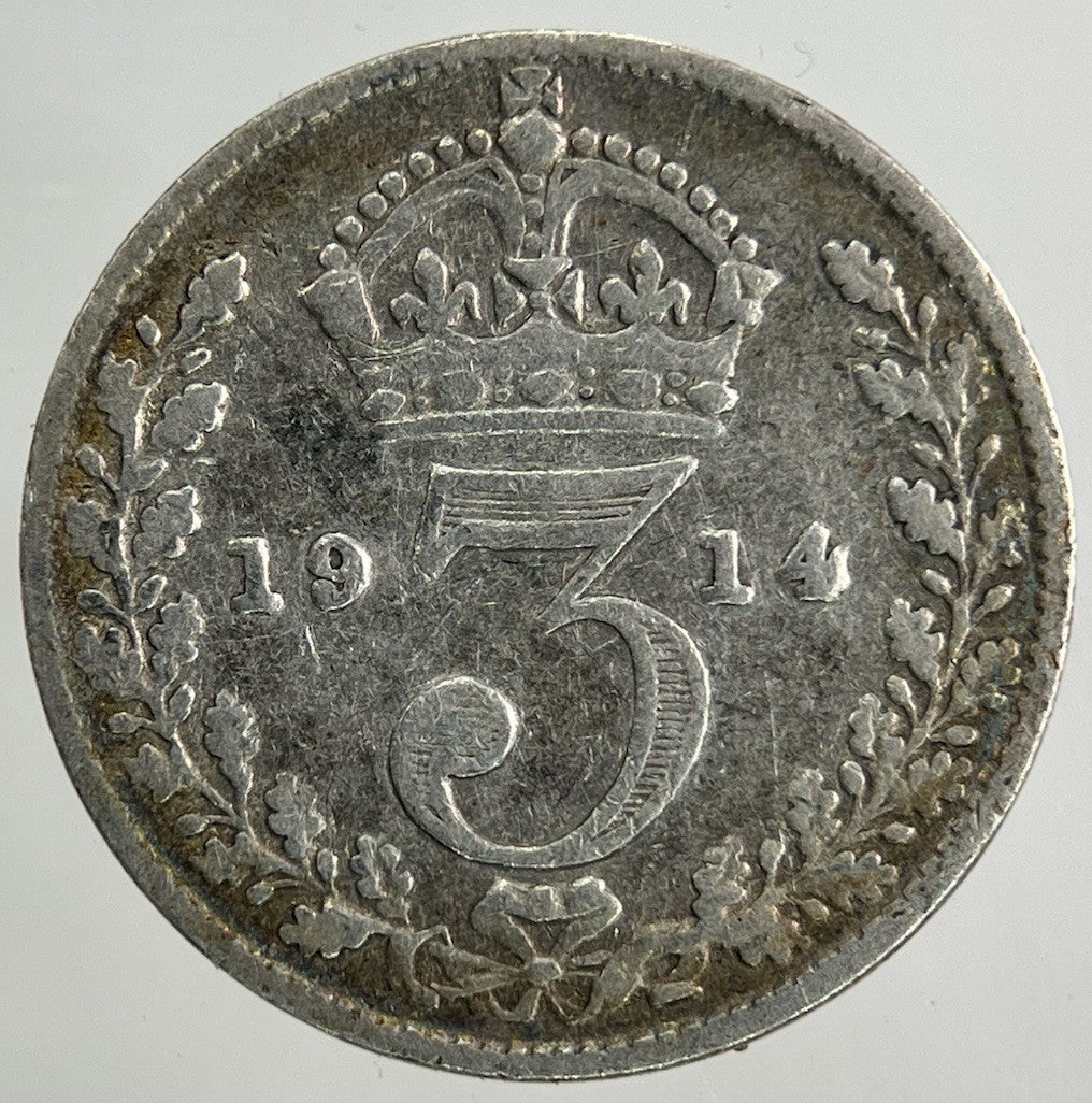 1914 George V Threepence Silver Coin | Collectable Grade