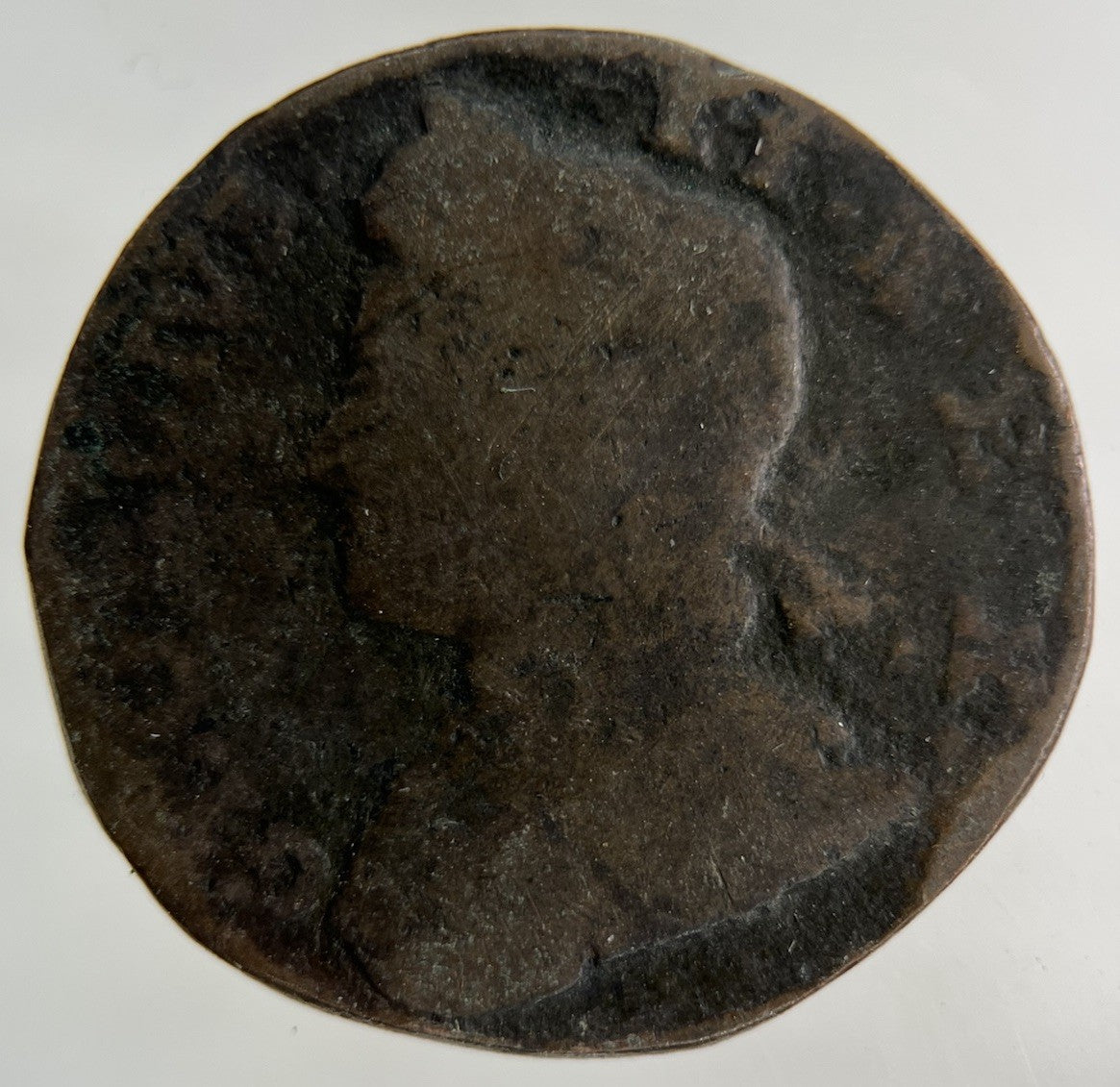 British George II 2nd Half - Penny Coin | Fair Grade