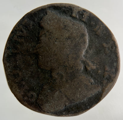 British George II 2nd Half - Penny Coin | Fair Grade