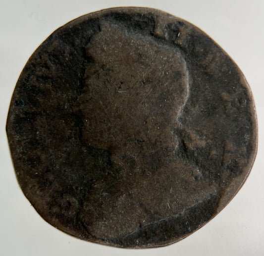 British George II 2nd Half - Penny Coin | Fair Grade