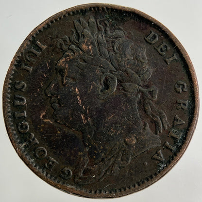 1821 George IV Farthing Coin | Collectable Grade