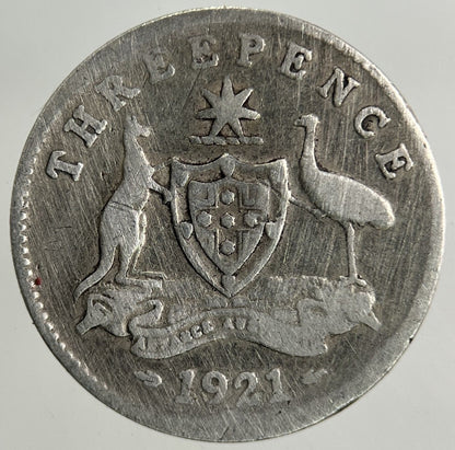 1921 Australia Threepence Silver Coin | Collectable Grade