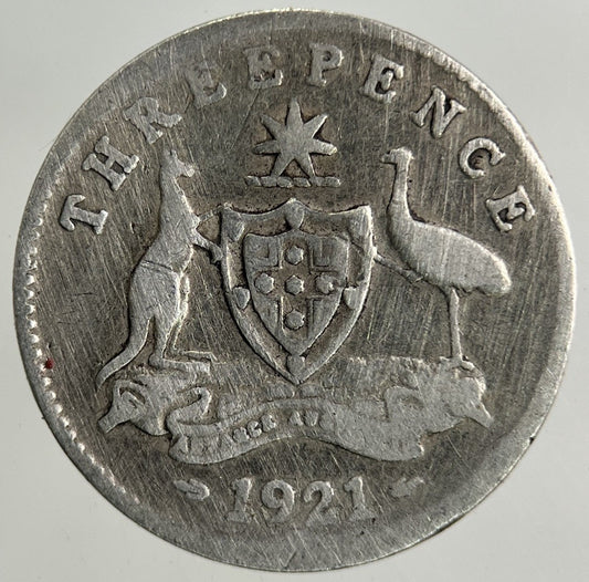 1921 Australia Threepence Silver Coin | Collectable Grade