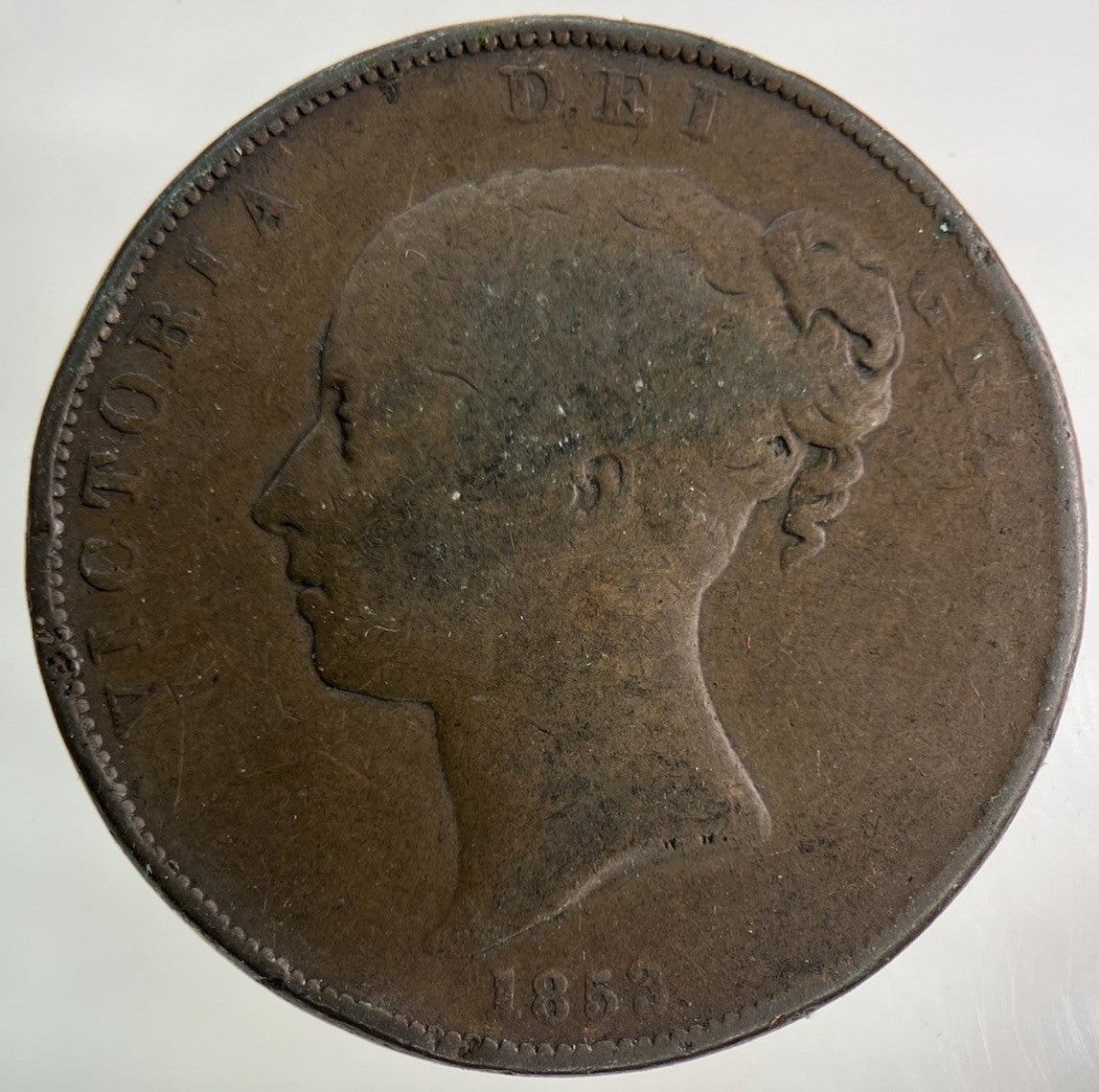 1853 Victoria One Penny Coin | Collectable Grade
