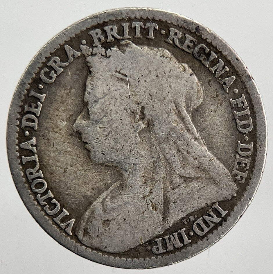 1896 Victoria Threepence Silver Coin | Collectable Grade | a6076