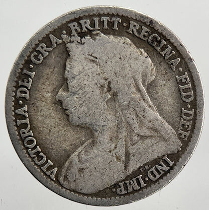 1896 Victoria Threepence Silver Coin | Collectable Grade | a6076
