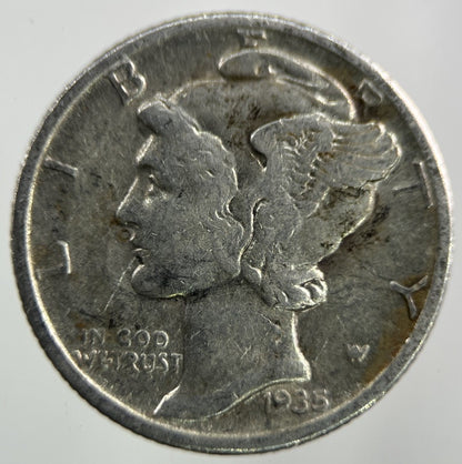 1935 US USA Mercury Dime Silver Coin | Collectable Grade