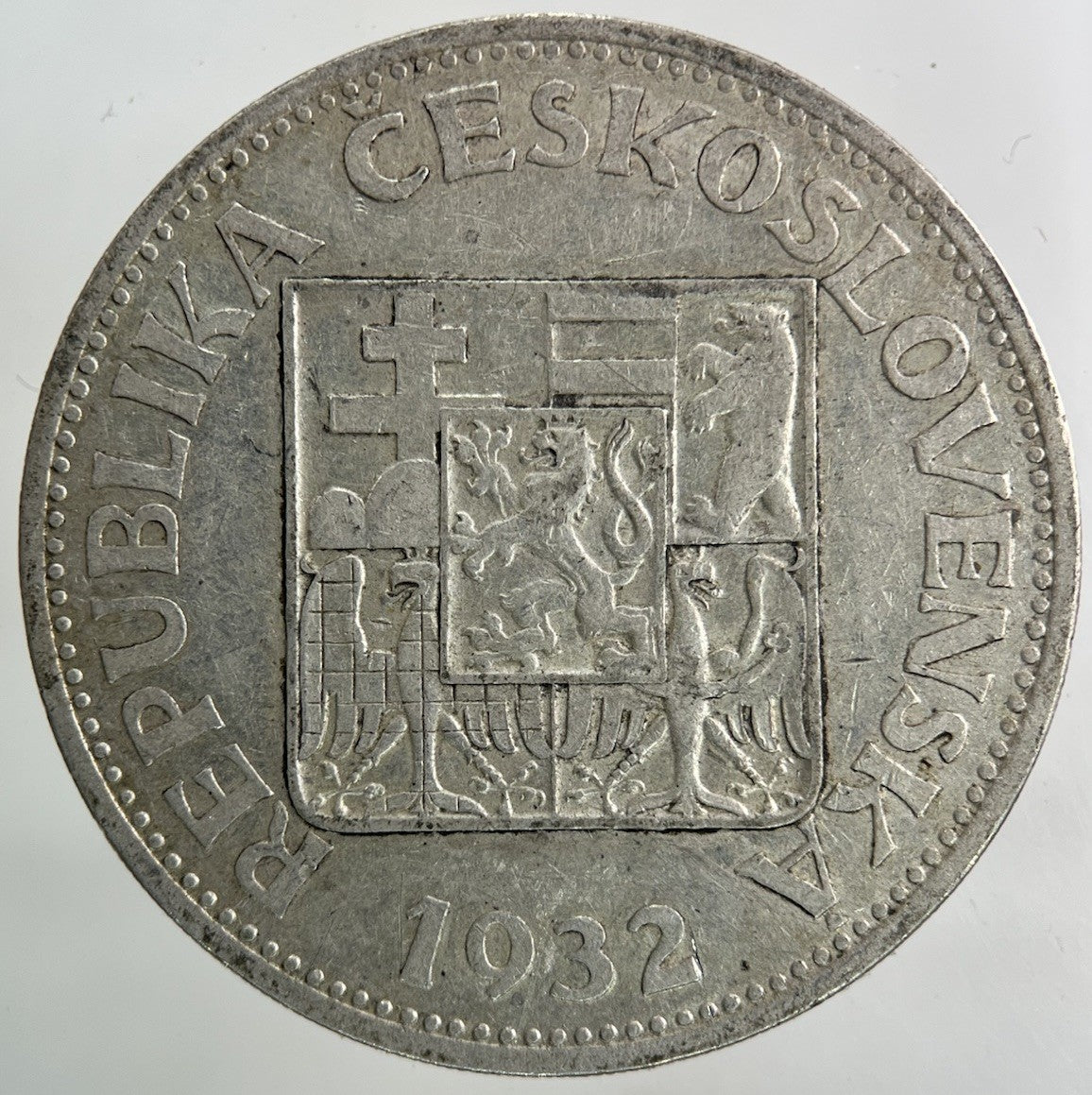 1932 Czech Republic 10 Korun Silver Coin | Fine Collectable Grade
