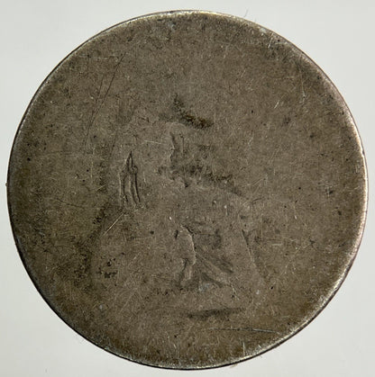 British Victoria Groat Four - Pence Silver Coin | Worn Grade