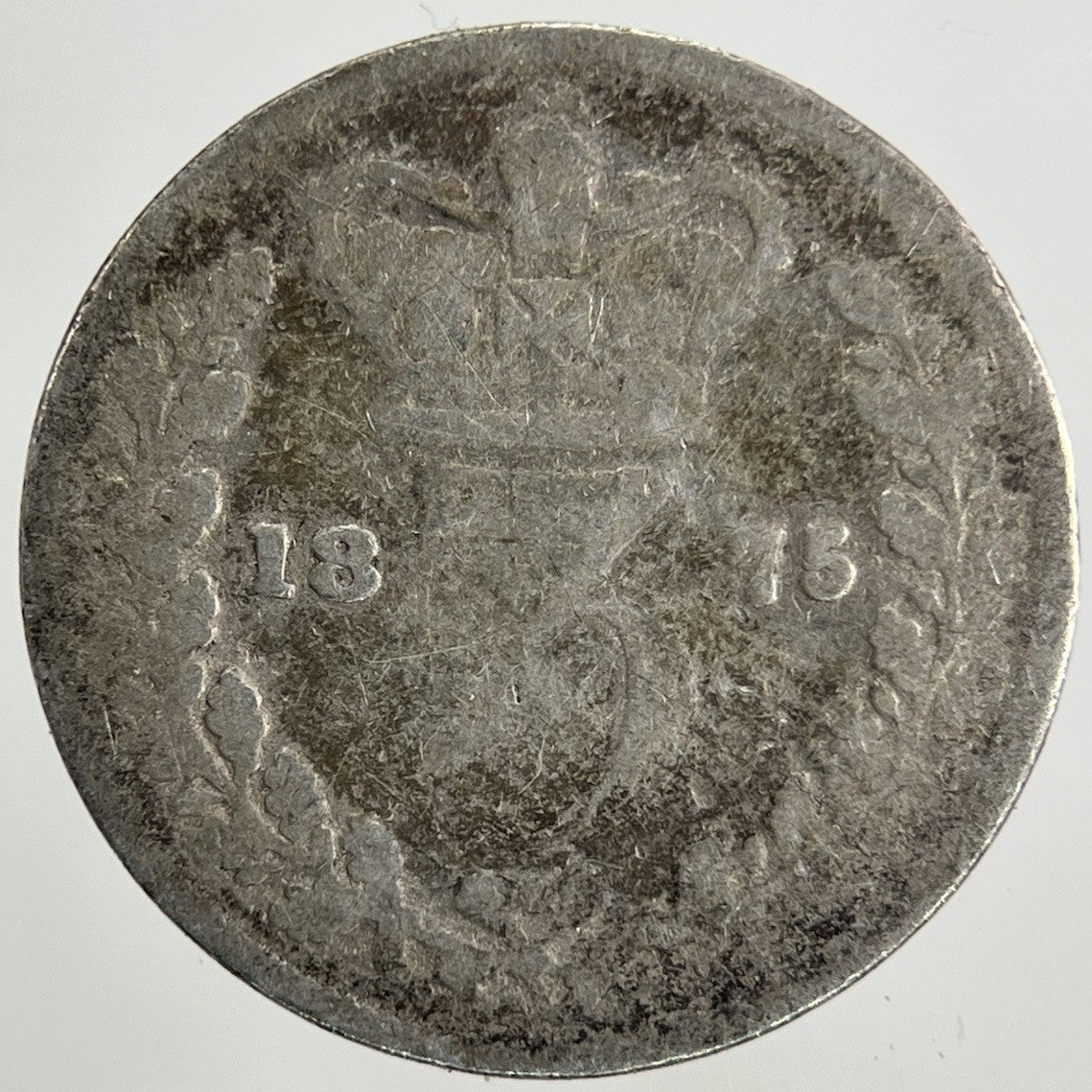 1875 Victoria Threepence Silver Coin | Fair Grade