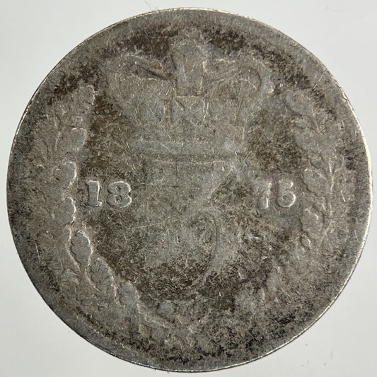 1875 Victoria Threepence Silver Coin | Fair Grade