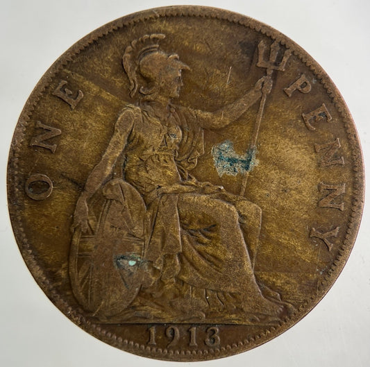 1913 George V One Penny Coin | Collectable Grade