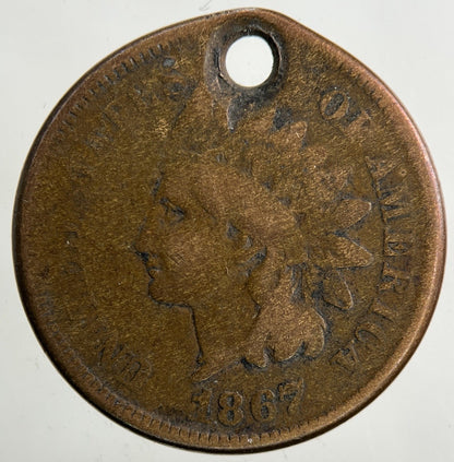 1867 US USA One Cent Coin | Collectable Grade