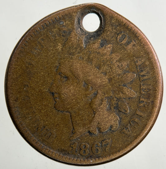 1867 US USA One Cent Coin | Collectable Grade