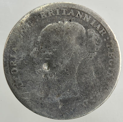 British Victoria Threepence Silver Coin | Worn Grade