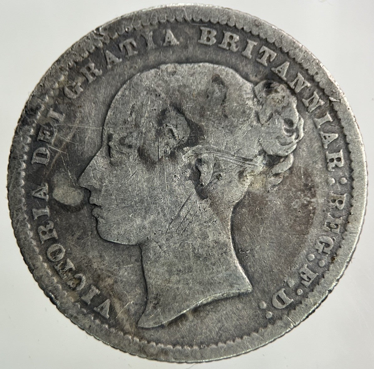 1872 Victoria Shilling Silver Coin | Collectable Grade
