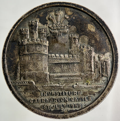 1969 Charles III 3rd Caernarfon Castle Medal Token Coin | Fine Collectable Grade