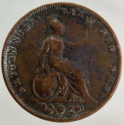 1837 William IV Farthing Coin | Collectable Grade
