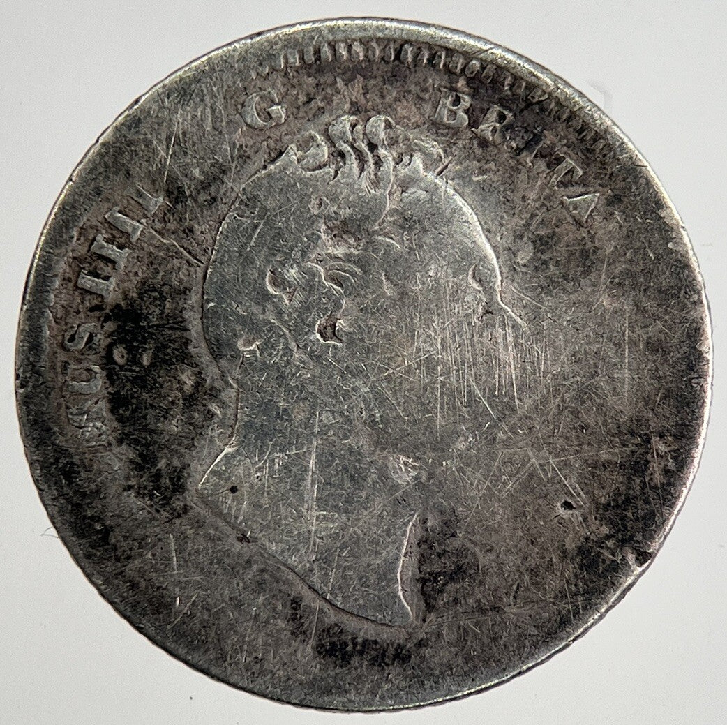 1837 William IV Four - Pence Groat Silver Coin | Fair Grade | a8508