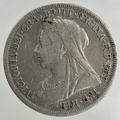 1900 Victoria Shilling Silver Coin | Fine Collectable Grade