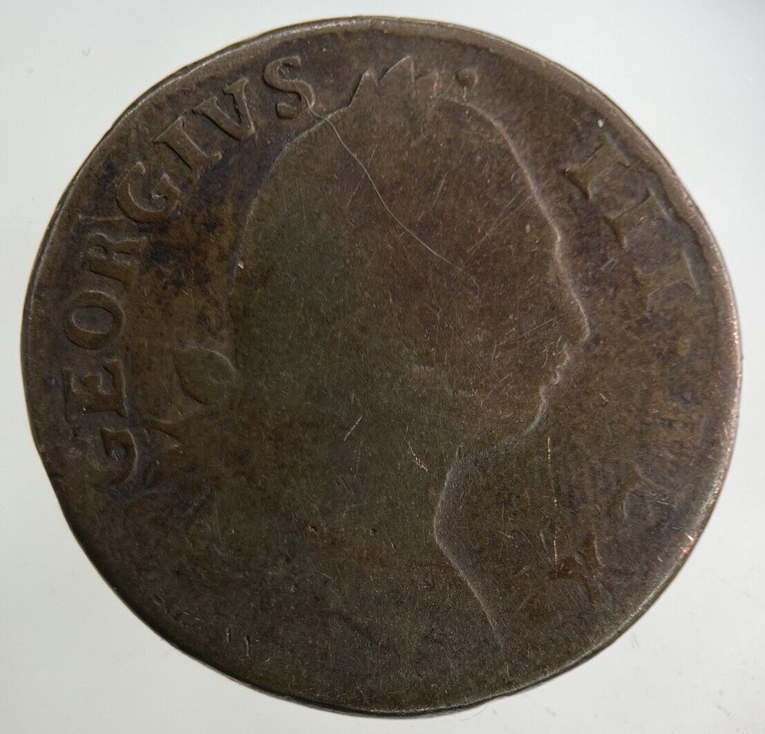1776 Irish Half - Penny Coin | Fair Grade
