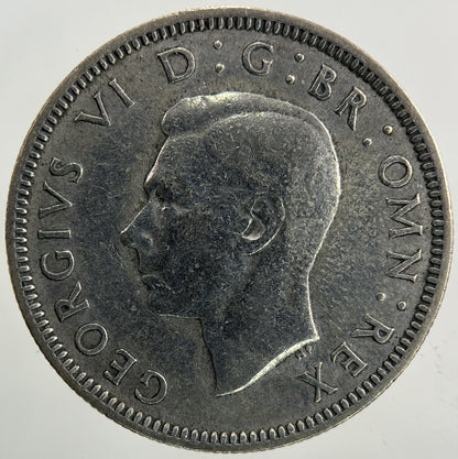 1942 George VI Shilling Silver Coin | Fine Collectable Grade
