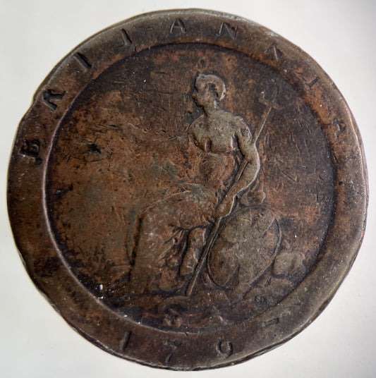 1797 George III 3rd Cartwheel One Penny Coin | Collectable Grade
