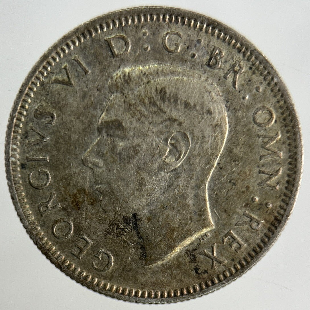 1943 George VI Shilling Silver Coin | Fine Collectable Grade