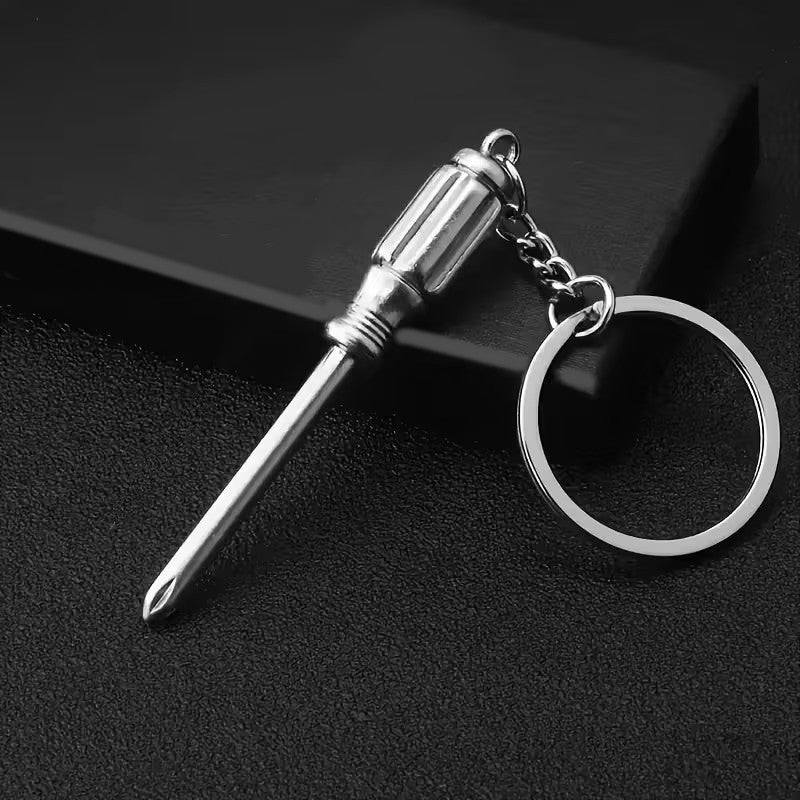 Mini Metal DIY Screwdriver Keyring Premium Keychain Gift UK