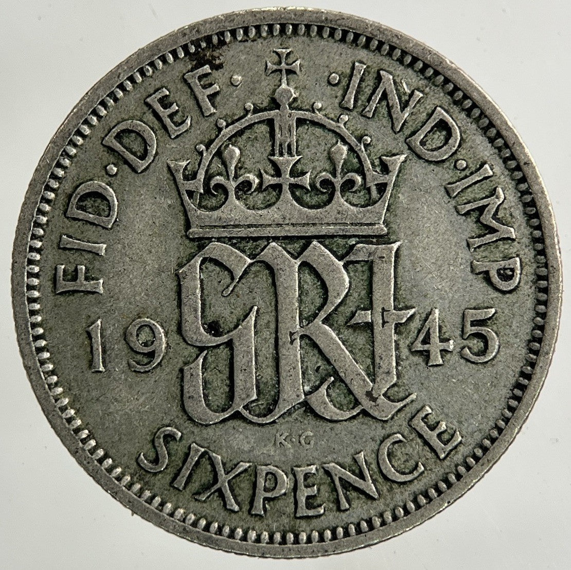 1945 George VI Sixpence Silver Coin | Collectable Grade