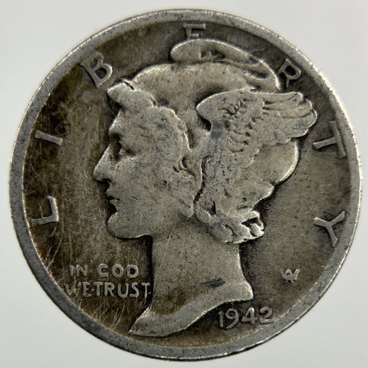 1942 US USA Mercury Dime Silver Coin | Collectable Grade