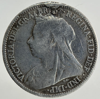 1899 Engraved Victoria Sixpence Silver Coin | Collectable Grade