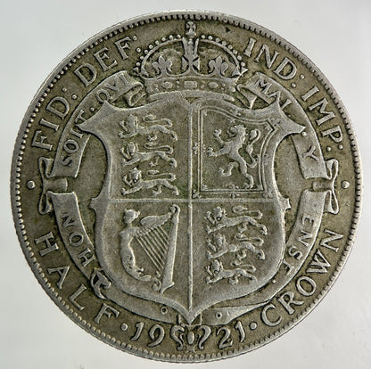 1921 George V Half - Crown Silver Coin | Very High Grade