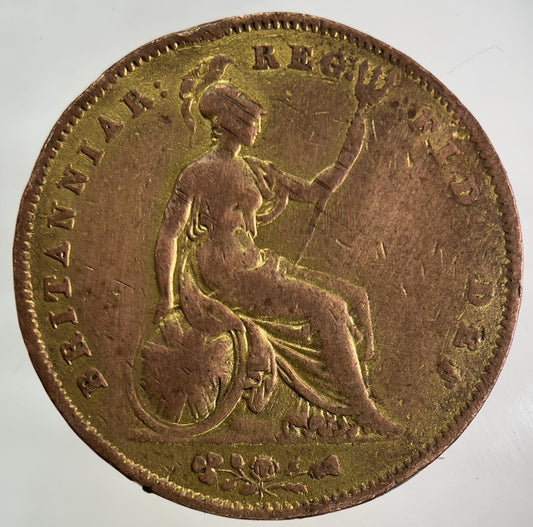 1855 Ex - Mount Victoria One Penny Coin | Collectable Grade