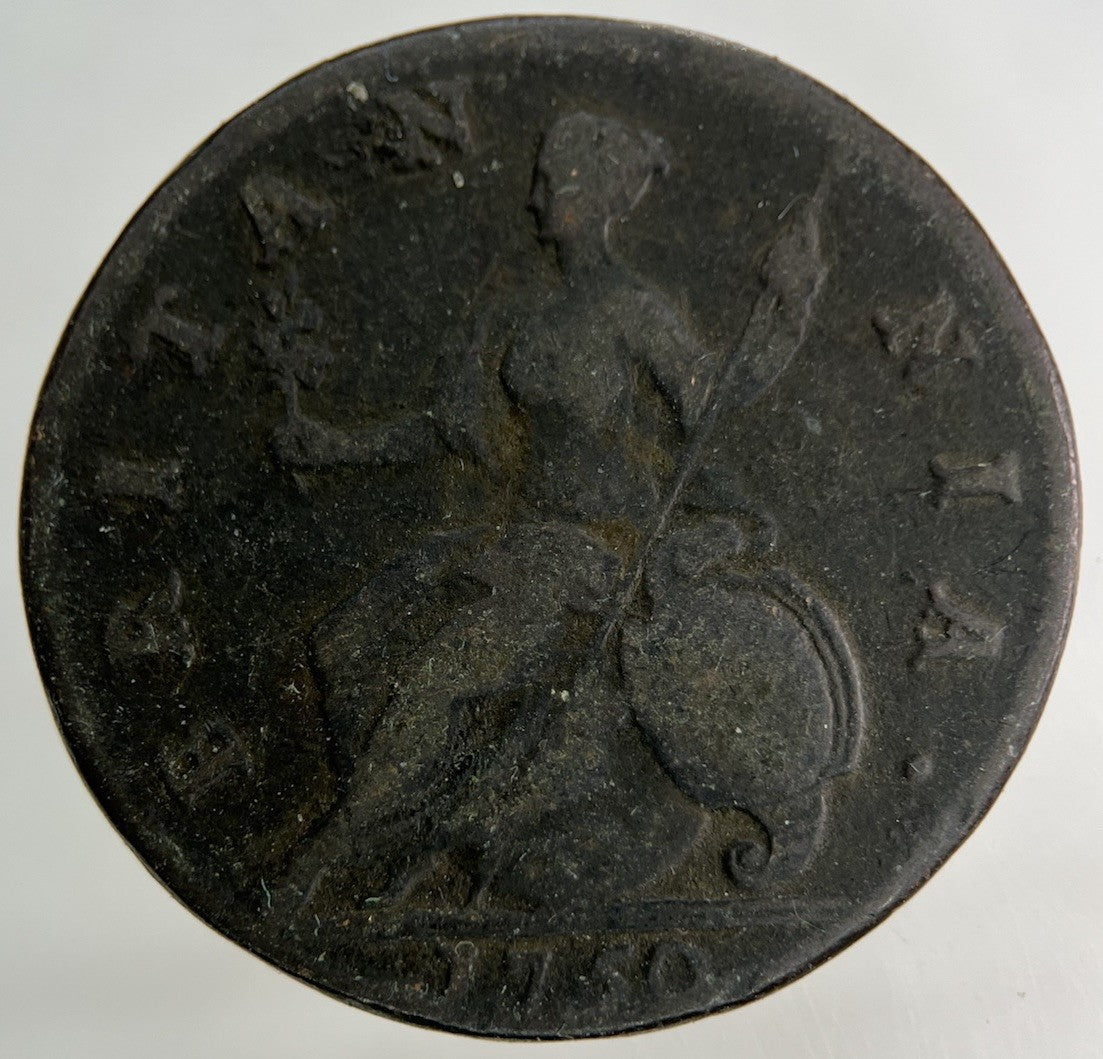 1750 George II 2nd Half - Penny Coin | Collectable Grade